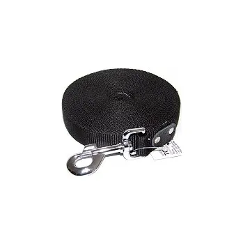 Vodítko pro psa Vodítko DINOFASHION stopovací Ploché 10m/20mm Černá