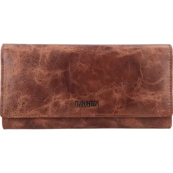 Peněženka Malá dámská kožená peněženka Lagen Dorote - hnědá