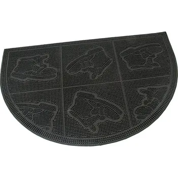 Rohožka Gumová vstupní kartáčová rohož Shoes - Squares - 60 x 40 x 0,7 cm