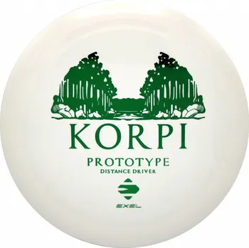 Disc golf EXEL KORPI white (12 6 -2 2), discgolf disk Hmotnost: 177 g
