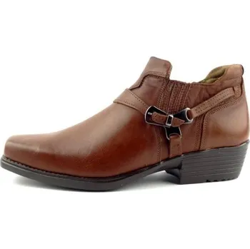 Pánské polobotky Selma westernové boty na motorku na koně nízká 1026 světle hnědé, velikost 39