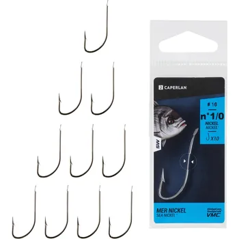 Rybářský háček CAPERLAN Jednoháček Hook Sea Nickel na mořský rybolov 6