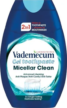 Zubní pasta Vademecum 2v1 Micellar Clean gelová zubní pasta 75 ml