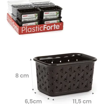 Úložný box košík (5) Nature ratan 6,5x11,5x8cm mix barev