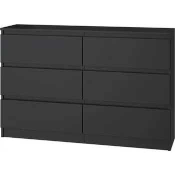 Ložnice FALCO Komoda Malvína M6 120 černá