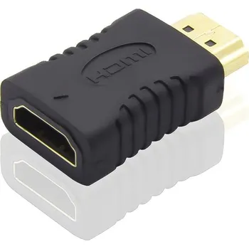 Video redukce OEM Redukce HDMI Female - HDMI Male krátká, zlacené konektory KPHDMA-27