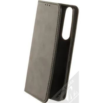 Pouzdro na mobilní telefon 1Mcz Smooth Magnetic Book flipové pouzdro pro Sony Xperia 1 III černá (black)