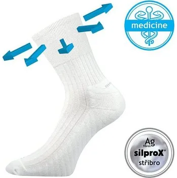 Pánské ponožky Voxx ponožky bílé Corsa Medicine, velikost 43-46