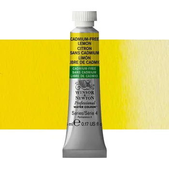 Vodová barva Akvarelová barva Winsor & Newton Professional, 5ml - Cadmium Free Lemon