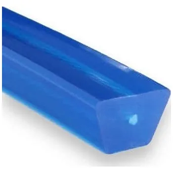 Polyuretanový klínový řemen PU85A 17 × 11 (17/B) - hladký zesílený (88 ShA, polyesterové vlákno, safírově modrý) - 50m balení