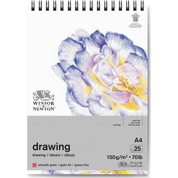 Skicář WINSOR & NEWTON Drawing Pad Smooth, A4 25 listů