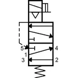 Parker Ventil NAMUR 5/2, 2341NAKBNNM0-A4-DA02C2 cívka - 24V DC