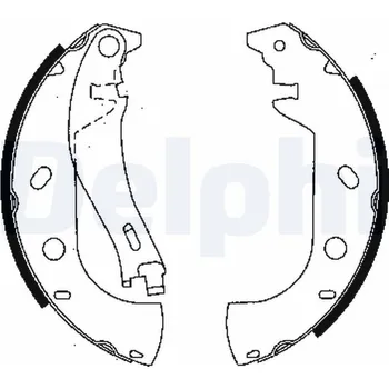 Brzdová čelist Sada brzdových čelistí DELPHI LS1847