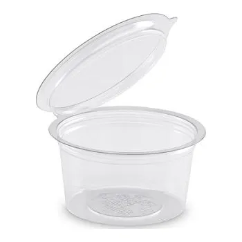 Jednorázové nádobí Gastro obaly Recyklovatelný kelímek s integr. víčkem 100ml, transparentní PET (min. počet 1000ks)