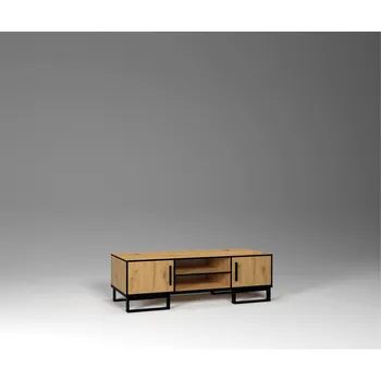 Televizní stolek ARK Televizní stolek OSKAR, Dub Votan/Černá 160 cm