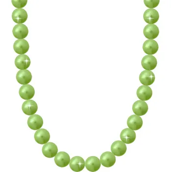 Náhrdelník biju Perlový náhrdelník s umělými perlami - světle zelené barvy 6000657-5 Průměr perly: 6 mm