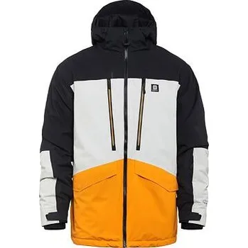 Nezateplená bunda Halen II - black/radiant yellow velikost L