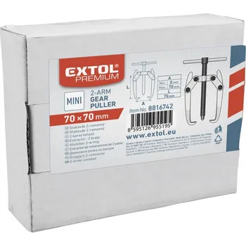 Stahovák stahovák dvouramenný, kovaný - mini, rozpětí 70mm, hloubka 70mm