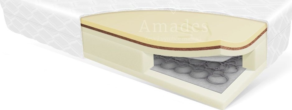 Amades Matrace BORA KOKOS VISCO Rozměr: 120 x 200, Jádro: Bonell pružiny