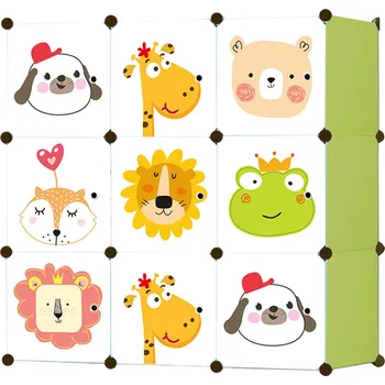 Dětská skříň ECOTOYS Modulární skříň 110 x 110 x 37 cm