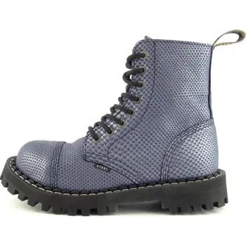 Těžké boty Steel boty 8 dírek 113/114/O D143 Modrá vzor, velikost 39