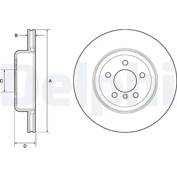 Brzdový kotouč Brzdový kotouč DELPHI BG4752C