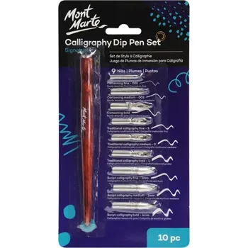 Mont Marte MMCA0007 Calligraphy Dip Pen Set Signature 10 ks