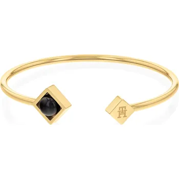 Náramek Tommy Hilfiger Slušivý pevný pozlacený náramek Framed Stones 2780795 + 2 měsíce na vrácení zboží