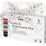 Kreul Chalky 'M' Fix na sklo a porcelán Mix 5 ks