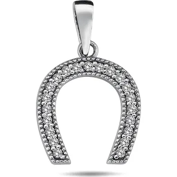 Přívěsek Lillian Vassago Přívěsek podkova se zirkony, bílé zlato LLV98-GP124W