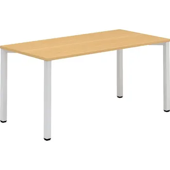 Nábytek Interiér Říčany Stůl kancelářský ALFA 203 VZORNÍK BAREV DESKY: 01 BUK, BARVA PODNOŽÍ: ŠEDÁ