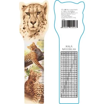 pravítka 3D záložka, pravítko, násobilka-GEPARD, 1 kus