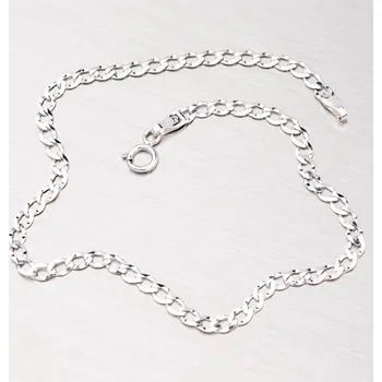 Oblečení a móda Náramek bílé zlato 585 většími oky 44-1291 délka 21 cm