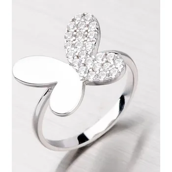 Prsten Dámský prsten stříbro 925 zirkon motýl AALR0678-RD-FCZ velikost 54