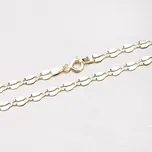 Dámský řetízek žluté zlato 585 gravírováním 45-1365 délka 45 cm