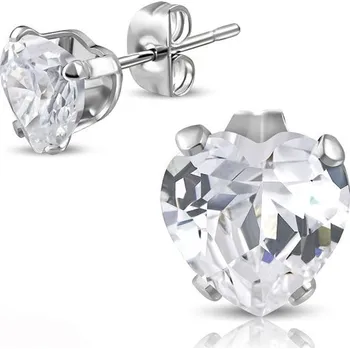 Náušnice Dámské náušnice ocel zirkon GXRY221