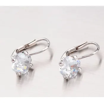 Náušnice Dámské náušnice bílé zlato 585 zirkon GZ2300B