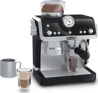 Casdon De'Longhi Little Barista set kávovaru s baňkou a napěňovačem mléka černý/šedý