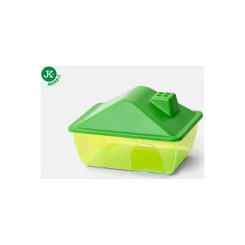 Tommi Domek pro hlodavce plastový s tvarovanou střechou 15x11x9cm