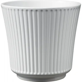 Keramický květináč Delphi lesklý 12 cm bílý (137829 059 0331/0012/0050 bílý obal)