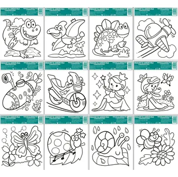 Anděl Předlohy s vyvýšenou konturou mix 1467 17x14cm Předloha: 7. VÍLA