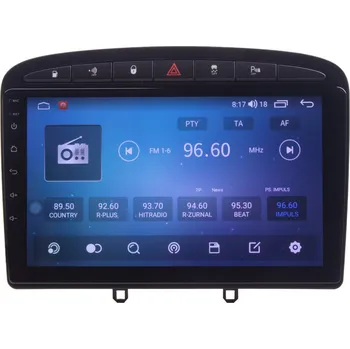 Autorádio Autorádio pro Peugeot 308, 408 s 9" LCD, Android, WI-FI, GPS, CarPlay, Bluetooth, 4G, 2x USB - 80801A4