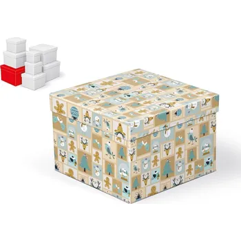 MFP Krabice dárková vánoční C-V001-G 20x20x14cm 5370699