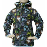 Bunda softshell Fantom BUN 1605 Barevná s dinosaury 2023 Velikost: 128