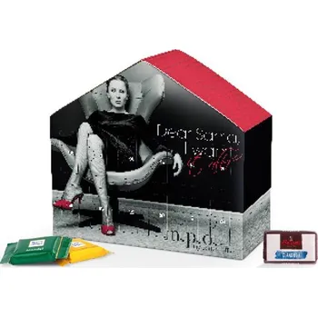 Čokoláda Adventní kalendář Dům s vlastním potiskem 250 ks