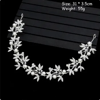 Ozdoba do vlasů Elegantní svatební/plesová ozdoba do vlasů (diadém) Barva: stříbro