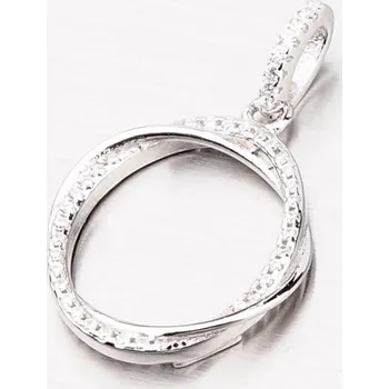 Přívěsek Dámský přívěsek stříbro 925 zirkon kruhový P1500873-1905-SLX