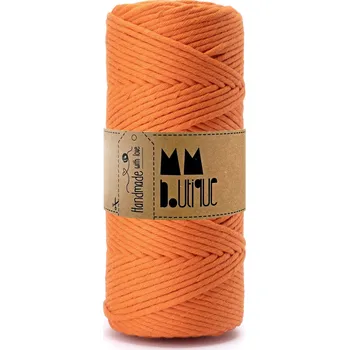 Příze MMboutique bavlněná šňůra na macramé Single twist 3mm 100m Apricot
