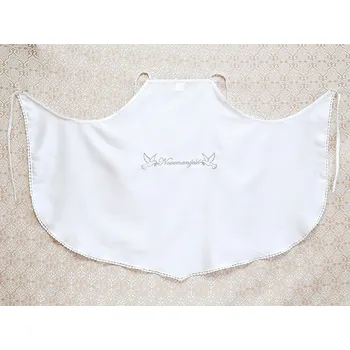 HEDVA ČESKÝ BROKÁT Bryndák pro novomanžele s výšivkou bílá/šedá