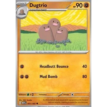 Volný čas Pokémon MEW 051/165 Dugtrio - 151 Stav: Near Mint, Verze: NORMAL